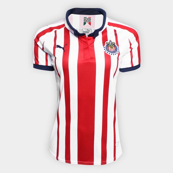 Camiseta CD Guadalajara 1ª Mujer 2018/19 Rojo Blanco